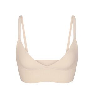 SKIMS Fits Everbody Triangle Longline Bralette Sand